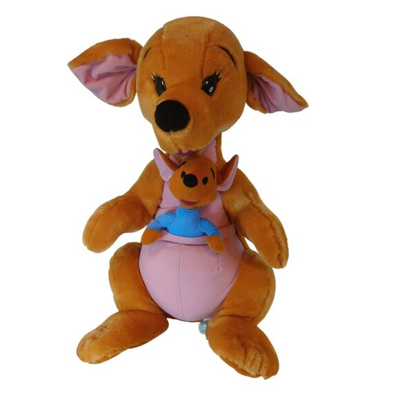 Disney Winnie The Pooh Jumbo 21" Large Kanga & Roo Plush Stuffed Animal Mattel - Picture 1 of 6